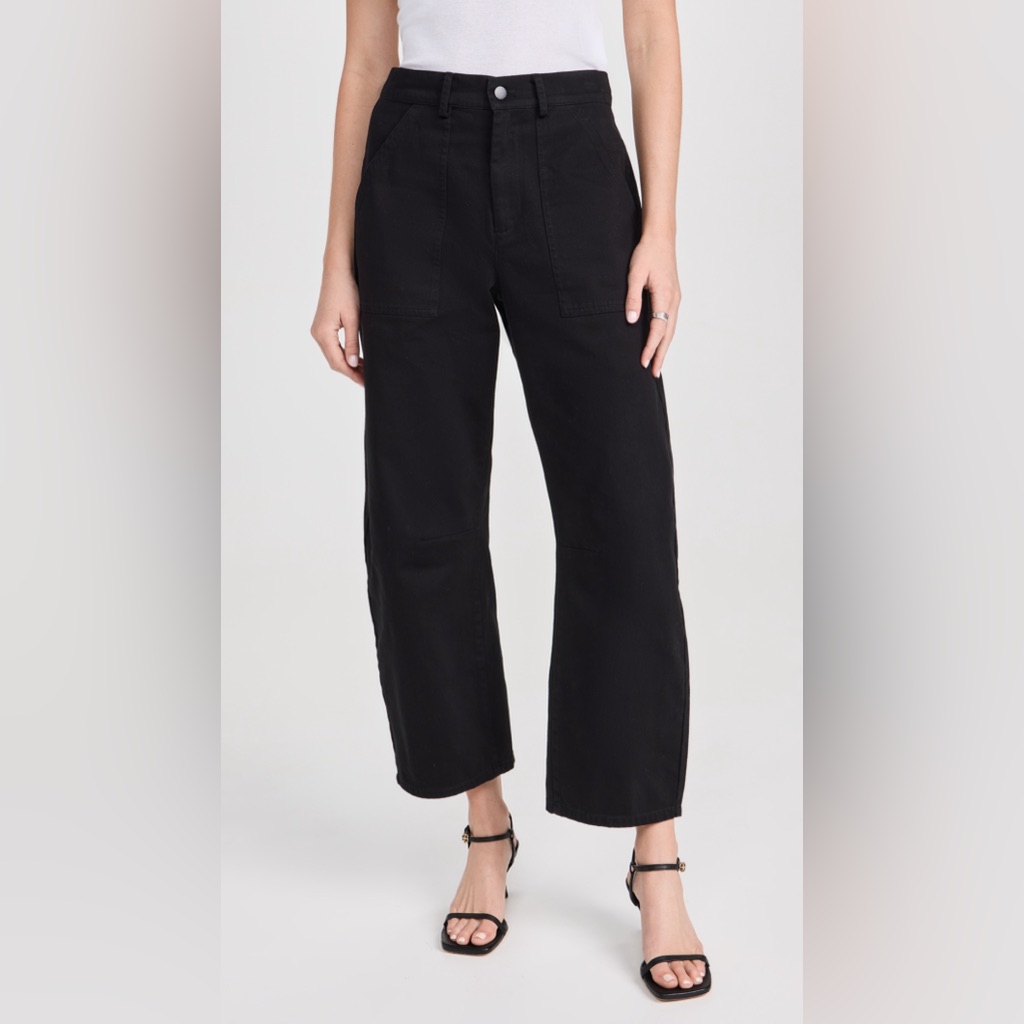 Lna Women's Cross Creek Black Twill Pants